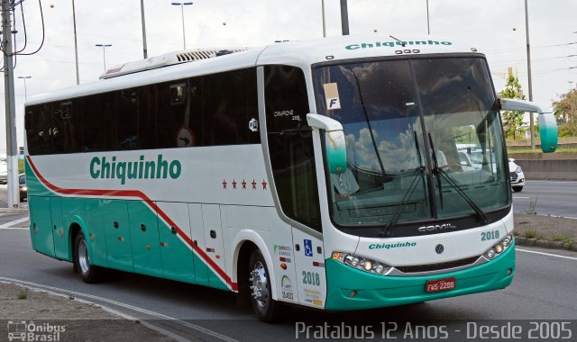 Chiquinho Transportes e Turismo 2018 na cidade de São Paulo, São Paulo, Brasil, por Cristiano Soares da Silva. ID da foto: 5633763.