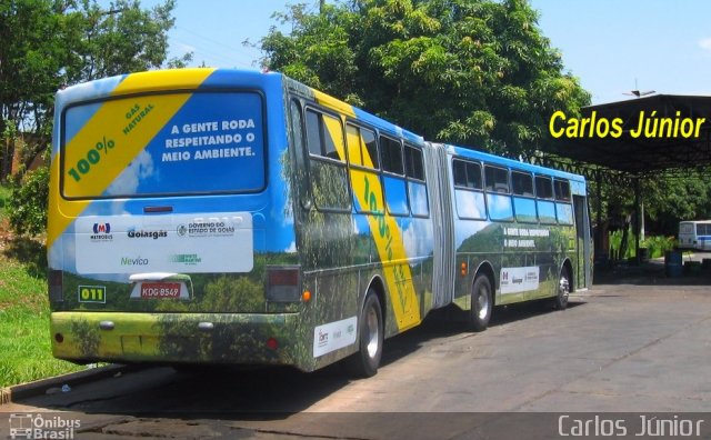 Metrobus 011 na cidade de Goiânia, Goiás, Brasil, por Carlos Júnior. Número da foto: #5637330.