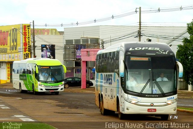 LopeSul Transportes - Lopes e Oliveira Transportes e Turismo - Lopes Sul 2064 na cidade de Cascavel, Paraná, Brasil, por Felipe Navas Geraldo Moura . Número da foto: #5637567.