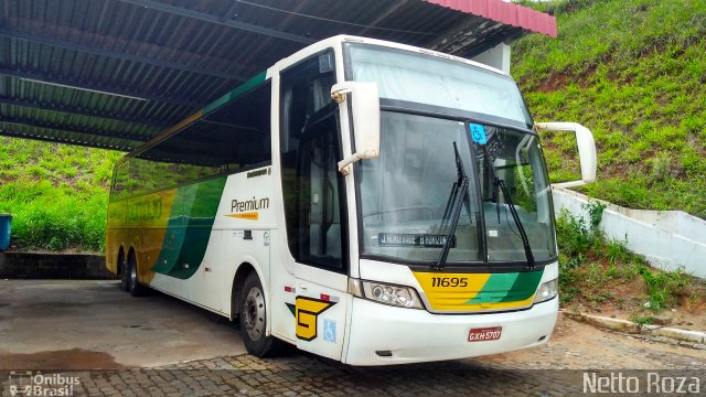 Empresa Gontijo de Transportes 11695 na cidade de João Monlevade, Minas Gerais, Brasil, por Nestor dos Santos Roza. ID da foto: 5636033.