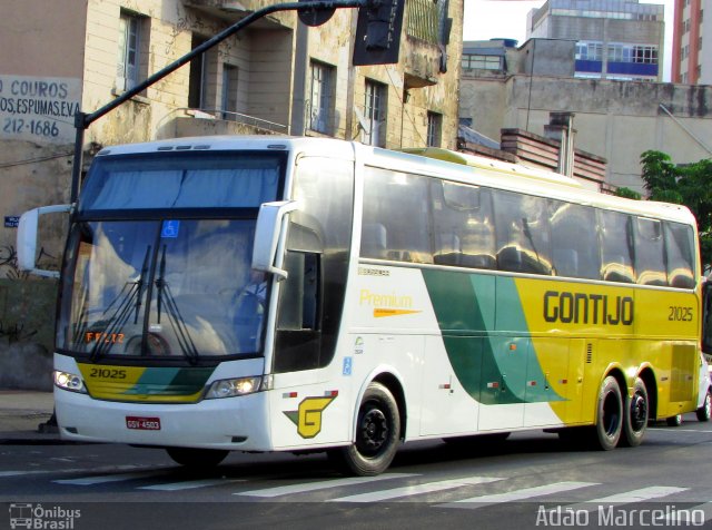 Empresa Gontijo de Transportes 21025 na cidade de Belo Horizonte, Minas Gerais, Brasil, por Adão Raimundo Marcelino. ID da foto: 5637623.