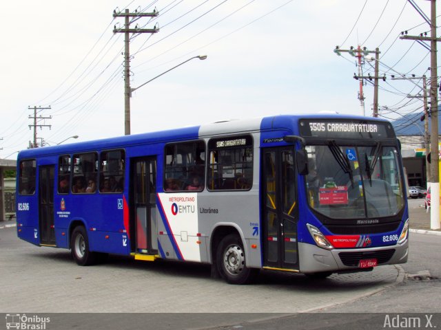 Litorânea Transportes Coletivos 82.606 na cidade de São Sebastião, São Paulo, Brasil, por Adam Xavier Rodrigues Lima. Número da foto: #5638576.