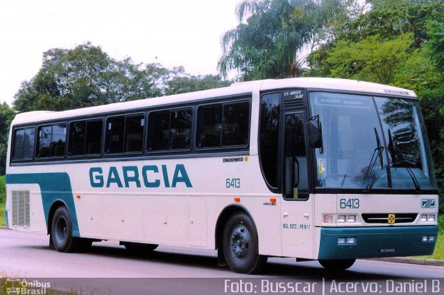 Viação Garcia 6413 na cidade de Joinville, Santa Catarina, Brasil, por Daniel Budal de Araújo. ID da foto: 5639165.