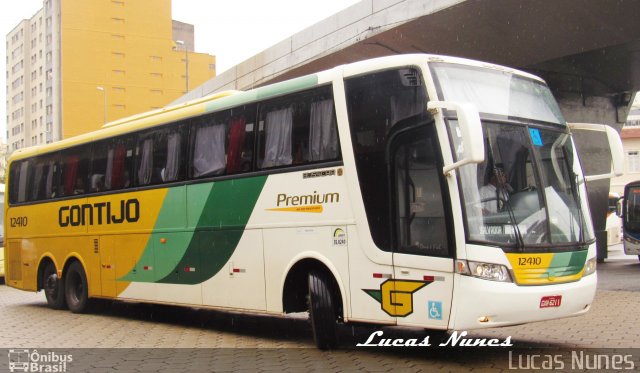 Empresa Gontijo de Transportes 12410 na cidade de Belo Horizonte, Minas Gerais, Brasil, por Lucas Nunes. ID da foto: 5640433.