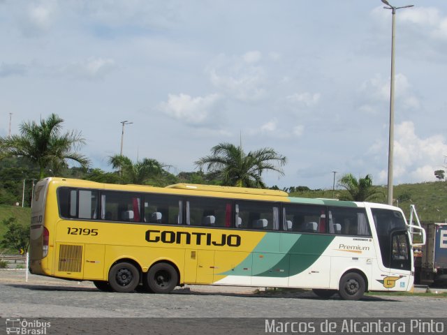 Empresa Gontijo de Transportes 12195 na cidade de Perdões, Minas Gerais, Brasil, por Marcos de Alcantara Pinto. ID da foto: 5638924.