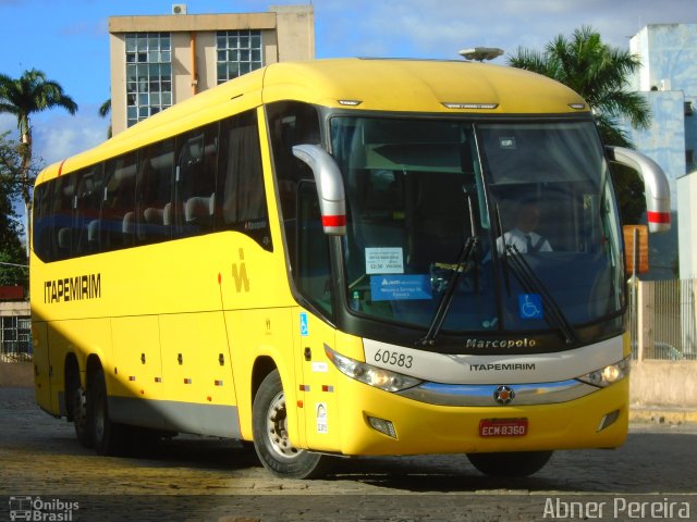 Viação Itapemirim 60583 na cidade de Governador Valadares, Minas Gerais, Brasil, por Abner Pereira. Número da foto: #5643693.