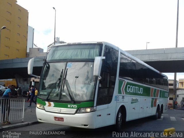 Empresa Gontijo de Transportes 11715 na cidade de Belo Horizonte, Minas Gerais, Brasil, por Paulo Alexandre da Silva. ID da foto: 5641363.