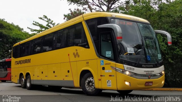 Viação Itapemirim 60809 na cidade de São Paulo, São Paulo, Brasil, por Julio Medeiros. Número da foto: #5642325.