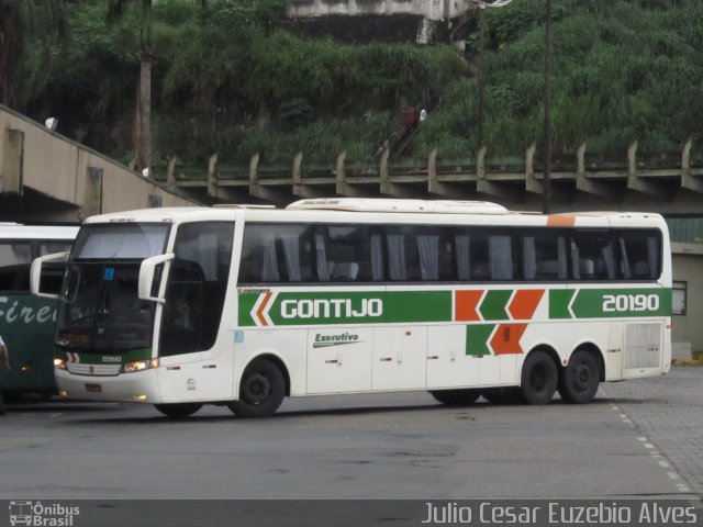 Empresa Gontijo de Transportes 20190 na cidade de Santos, São Paulo, Brasil, por Julio Cesar Euzebio Alves. ID da foto: 5641205.