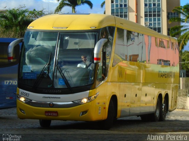 Viação Itapemirim 60583 na cidade de Governador Valadares, Minas Gerais, Brasil, por Abner Pereira. Número da foto: #5643683.