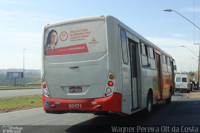 Saritur - Santa Rita Transporte Urbano e Rodoviário 90171 na cidade de Contagem, Minas Gerais, Brasil, por Wagner  Pereira da Costa. ID da foto: 5643457.