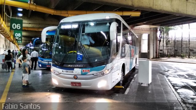 Auto Viação 1001 RJ 108.256 na cidade de São Paulo, São Paulo, Brasil, por Fábio Santos. ID da foto: 5641531.