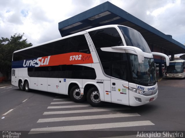 Unesul de Transportes 5702 na cidade de Porto Alegre, Rio Grande do Sul, Brasil, por Adegildo Silveira. Número da foto: #5646456.
