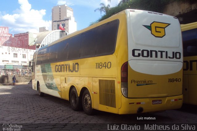 Empresa Gontijo de Transportes 11840 na cidade de Belo Horizonte, Minas Gerais, Brasil, por Luiz Otavio Matheus da Silva. ID da foto: 5645035.