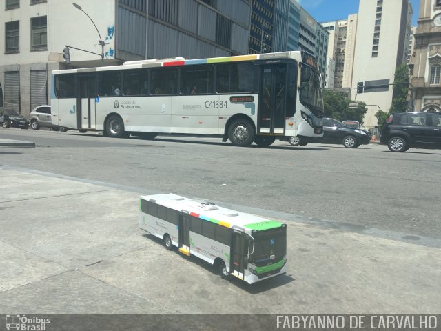 Real Auto Ônibus C41384 na cidade de Rio de Janeiro, Rio de Janeiro, Brasil, por Fabiano Magalhaes. ID da foto: 5646042.