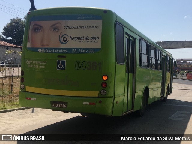 Transcol Transportes Coletivos 04361 na cidade de Teresina, Piauí, Brasil, por Marcio Eduardo da Silva Morais. ID da foto: 6194958.