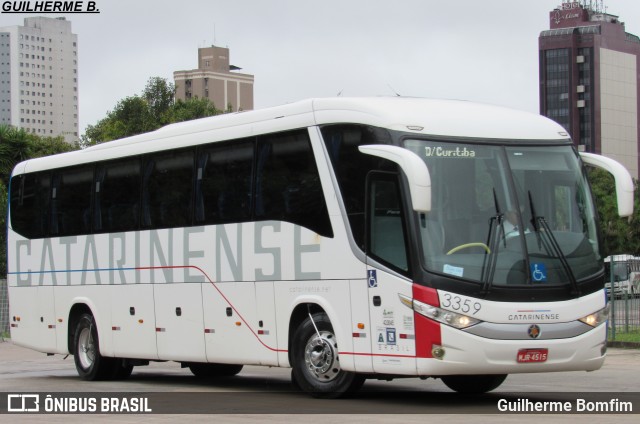 Auto Viação Catarinense 3359 na cidade de Curitiba, Paraná, Brasil, por Guilherme Bomfim. Número da foto: #6193675.