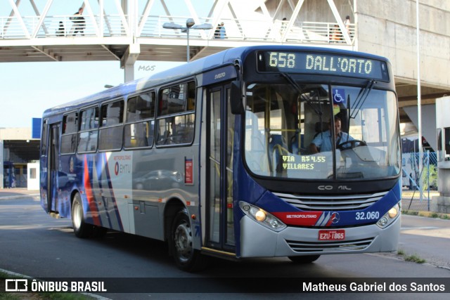 Auto Viação Ouro Verde 32.060 na cidade de Campinas, São Paulo, Brasil, por Matheus Gabriel dos Santos. ID da foto: 6195621.