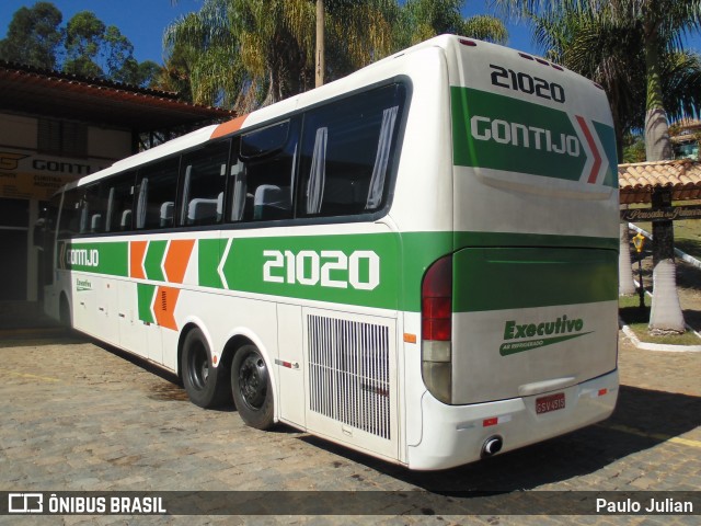 Empresa Gontijo de Transportes 21020 na cidade de Camanducaia, Minas Gerais, Brasil, por Paulo Julian. Número da foto: #6195119.