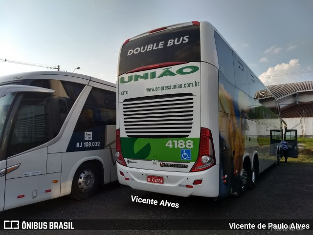 Empresa União de Transportes 4188 na cidade de Cachoeira Paulista, São Paulo, Brasil, por Vicente de Paulo Alves. ID da foto: 6193490.