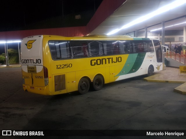 Empresa Gontijo de Transportes 12250 na cidade de João Monlevade, Minas Gerais, Brasil, por Marcelo Henrique. ID da foto: 6194406.