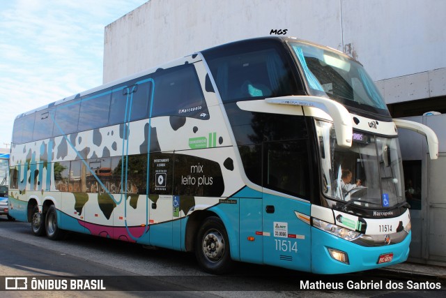 UTIL - União Transporte Interestadual de Luxo 11514 na cidade de Campinas, São Paulo, Brasil, por Matheus Gabriel dos Santos. Número da foto: #6195454.