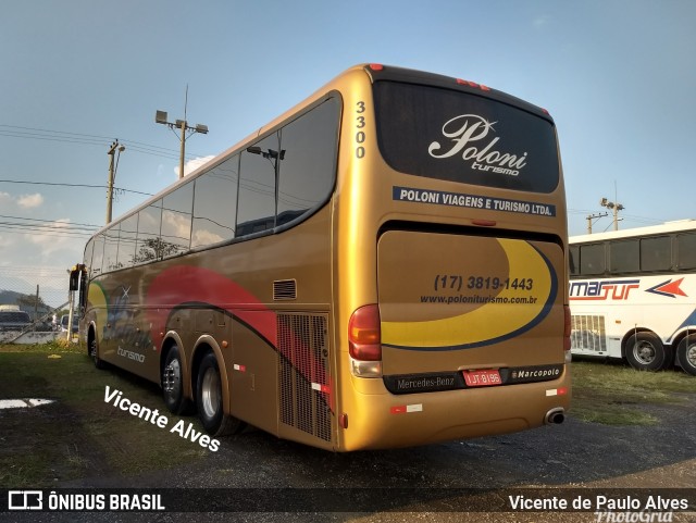Poloni Turismo 3300 na cidade de Cachoeira Paulista, São Paulo, Brasil, por Vicente de Paulo Alves. Número da foto: #6193472.