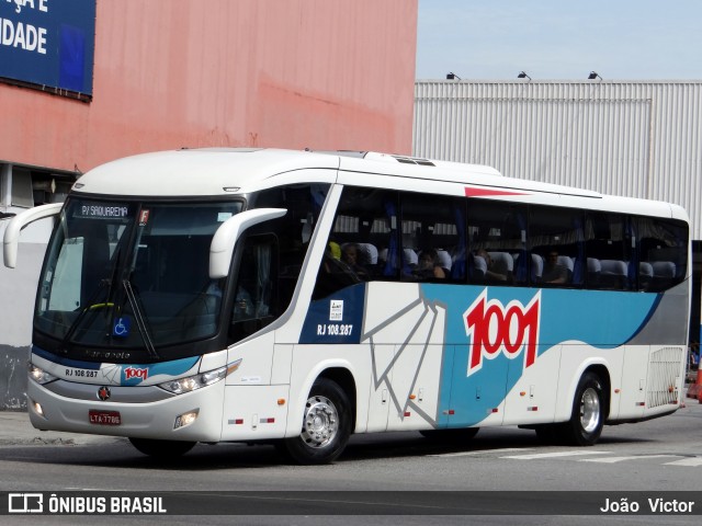 Auto Viação 1001 RJ 108.287 na cidade de Rio de Janeiro, Rio de Janeiro, Brasil, por João Victor. ID da foto: 6194990.