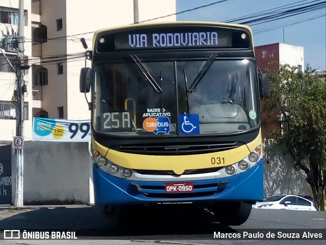 Trancid - Transporte Cidade de Divinópolis 031 na cidade de Divinópolis, Minas Gerais, Brasil, por Marcos Paulo de Souza Alves. ID da foto: 6194524.