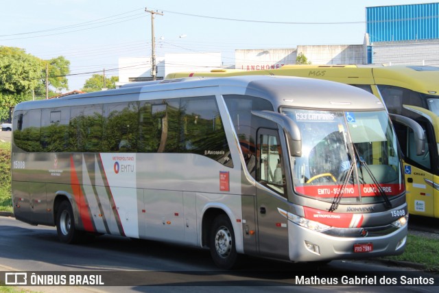 Auto Viação Ouro Verde 15008 na cidade de Campinas, São Paulo, Brasil, por Matheus Gabriel dos Santos. ID da foto: 6195524.