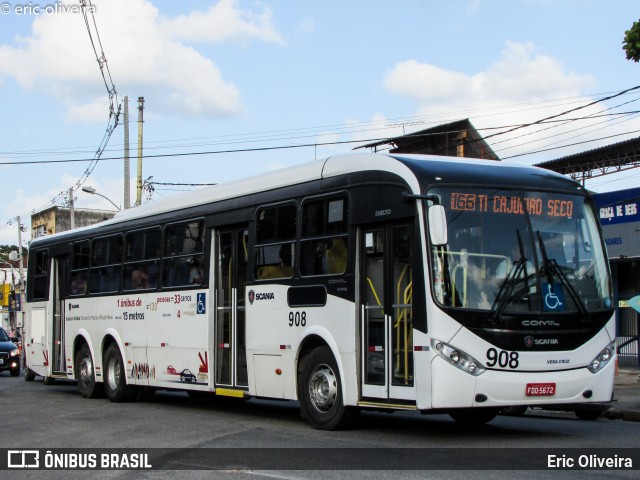Expresso Vera Cruz 908 na cidade de Recife, Pernambuco, Brasil, por Eric Oliveira. Número da foto: #6195289.