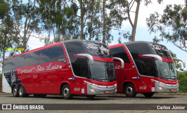 Expresso São Luiz 8060 na cidade de Goiânia, Goiás, Brasil, por Carlos Júnior. ID da foto: 6212604.