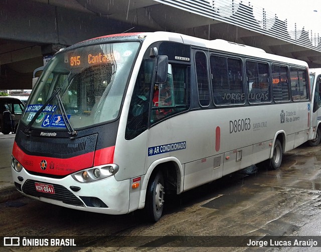 Auto Viação Jabour D86063 na cidade de Rio de Janeiro, Rio de Janeiro, Brasil, por Jorge Lucas Araújo. ID da foto: 6212148.