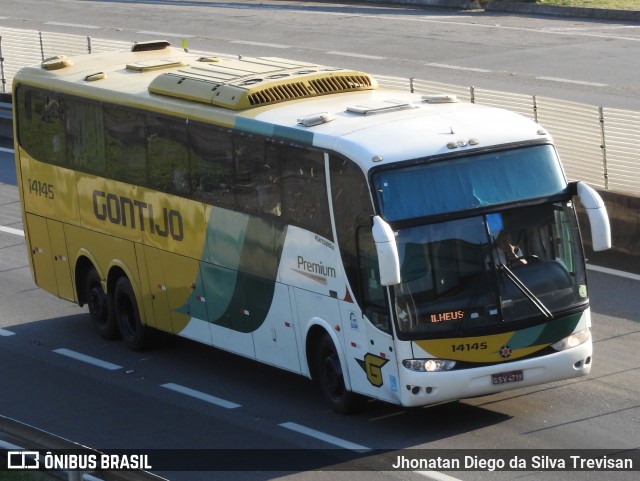 Empresa Gontijo de Transportes 14145 na cidade de Lavrinhas, São Paulo, Brasil, por Jhonatan Diego da Silva Trevisan. ID da foto: 6215028.