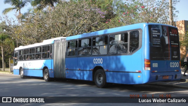 Transol Transportes Coletivos 0200 na cidade de Florianópolis, Santa Catarina, Brasil, por Lucas Weber Calizario. ID da foto: 6214300.