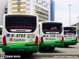 Viação Piracicabana Santos 4702 na cidade de Santos, São Paulo, Brasil, por Adam Xavier Rodrigues Lima. Número da foto: #6213482.