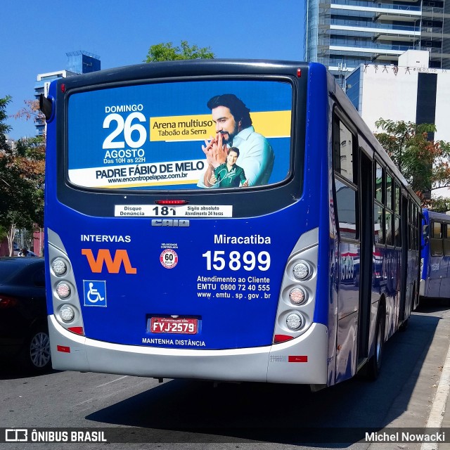 Viação Miracatiba 15.899 na cidade de São Paulo, São Paulo, Brasil, por Michel Nowacki. Número da foto: #6215733.