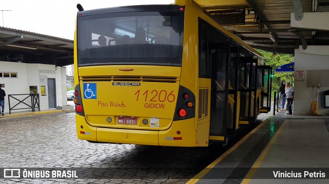 Gidion Transporte e Turismo 11206 na cidade de Joinville, Santa Catarina, Brasil, por Vinicius Petris. ID da foto: 6215443.