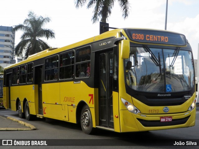 Gidion Transporte e Turismo 11713 na cidade de Joinville, Santa Catarina, Brasil, por João Silva. ID da foto: 6216498.