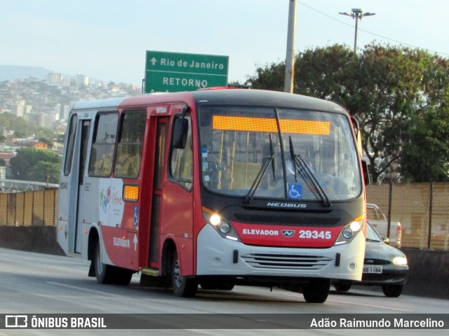 Transbus Transportes > Gávea Transportes 29345 na cidade de Belo Horizonte, Minas Gerais, Brasil, por Adão Raimundo Marcelino. ID da foto: 6216549.