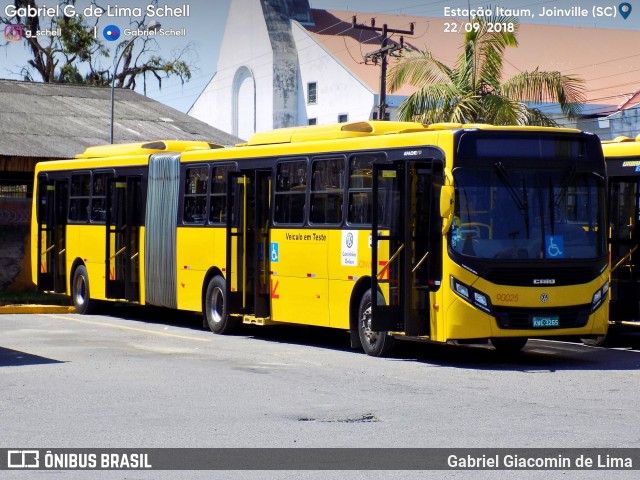 Gidion Transporte e Turismo 90025 na cidade de Joinville, Santa Catarina, Brasil, por Gabriel Giacomin de Lima. ID da foto: 6216730.