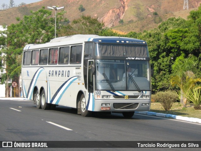 Viação Sampaio 500 na cidade de Aparecida, São Paulo, Brasil, por Tarcisio Rodrigues da Silva. ID da foto: 6218358.