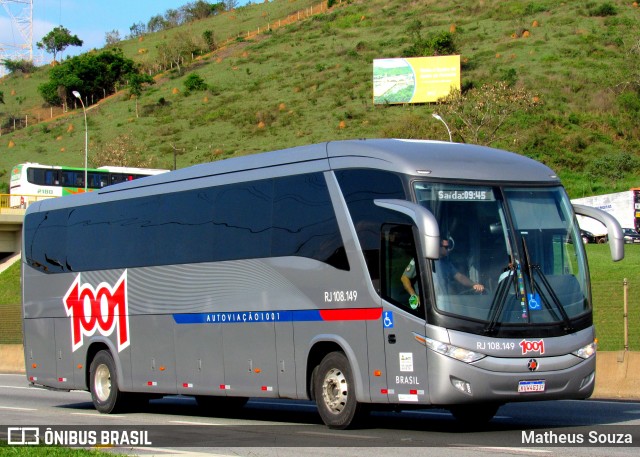 Auto Viação 1001 RJ 108.149 na cidade de Aparecida, São Paulo, Brasil, por Matheus Souza. ID da foto: 6218152.