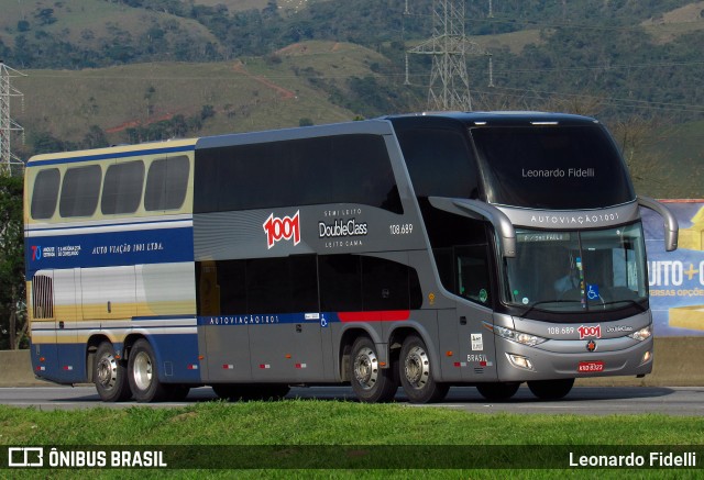 Auto Viação 1001 RJ 108.689 na cidade de Roseira, São Paulo, Brasil, por Leonardo Fidelli. Número da foto: #6220565.