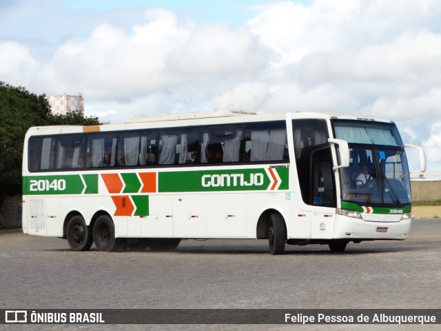 Empresa Gontijo de Transportes 20140 na cidade de Vitória da Conquista, Bahia, Brasil, por Felipe Pessoa de Albuquerque. ID da foto: 6219434.