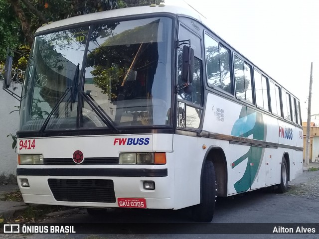 FWBuss 9414 na cidade de Belo Horizonte, Minas Gerais, Brasil, por Ailton Alves. ID da foto: 6220579.