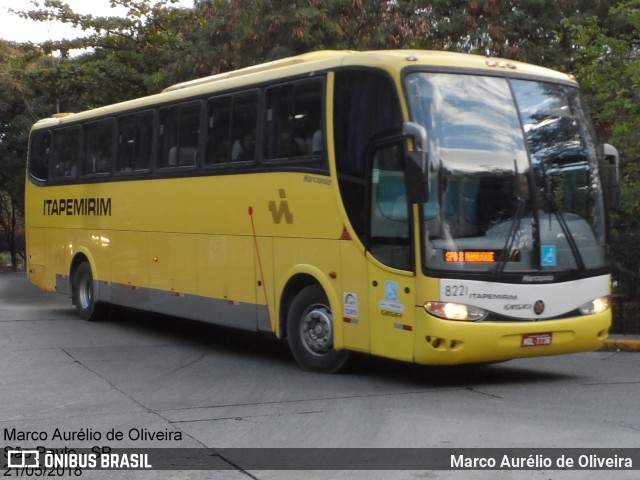 Viação Itapemirim 8221 na cidade de São Paulo, São Paulo, Brasil, por Marco Aurélio de Oliveira. ID da foto: 6218775.