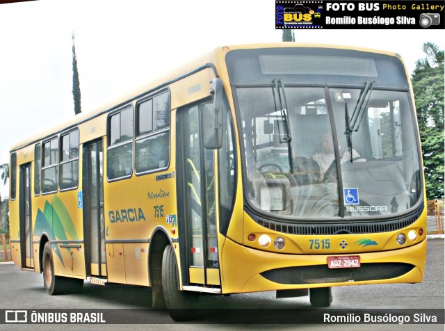 Viação Garcia 7515 na cidade de Rolândia, Paraná, Brasil, por Romílio Busólogo Silva . Número da foto: #6220221.