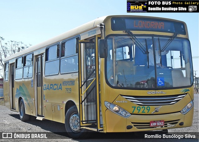 Viação Garcia 7929 na cidade de Rolândia, Paraná, Brasil, por Romílio Busólogo Silva . Número da foto: #6220230.