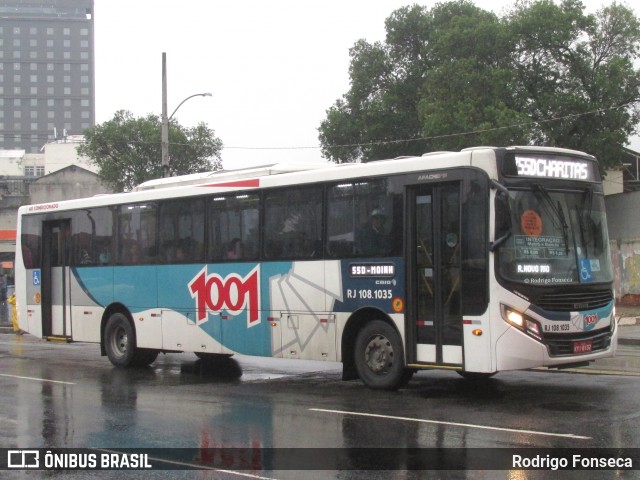 Auto Viação 1001 RJ 108.1035 na cidade de Rio de Janeiro, Rio de Janeiro, Brasil, por Rodrigo Fonseca. Número da foto: #6219552.